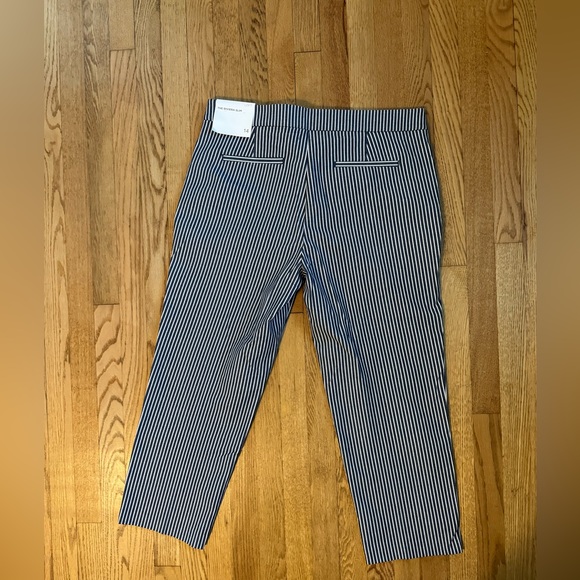 NWT- Ann Taylor Loft Riviera Slim Sailor Pants Blue and White Stripes size 14 - Picture 6 of 8